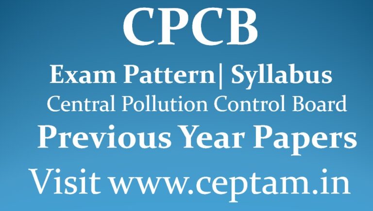 CPCB Scientist B Paper 2018 - General Knowledge - CEPTAM